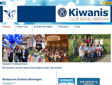 Tablet Screenshot of kiwanisbaselmerian.ch